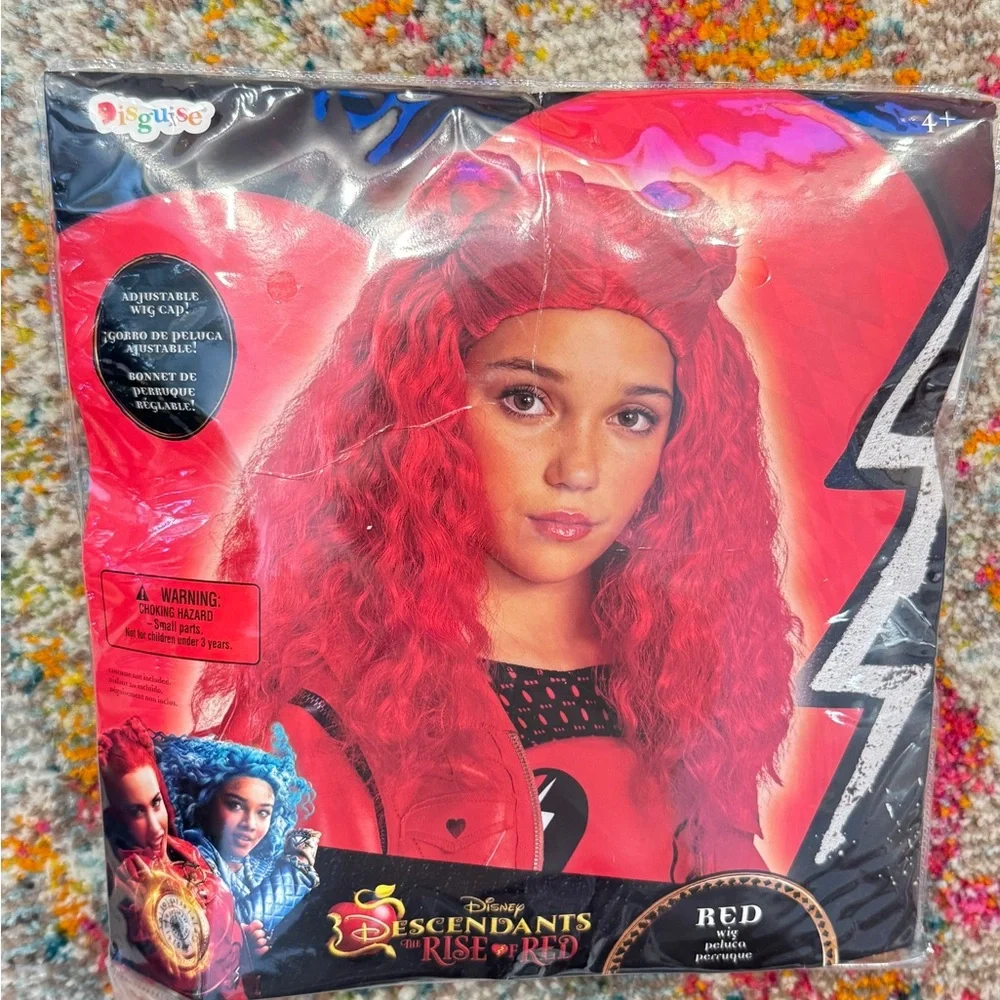 Disney Descendants Red Kids Costume with wig - Picture 16 of 16